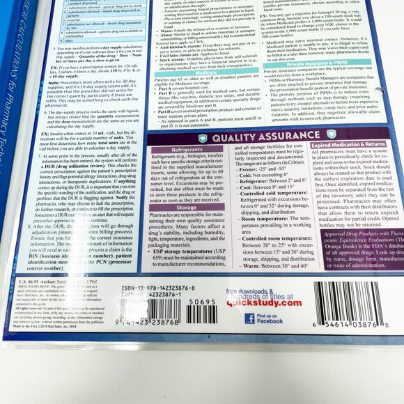 Cengage Pharmaceutical Calculations for Pharmacy Technicians Softcover Book Lot - Picture 6 of 6